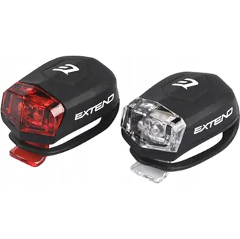 Cyklosvítilna SADA SVĚTEL NA KOLO PŘEDNÍ A ZADNÍ LED SVĚTLA KOMPLET