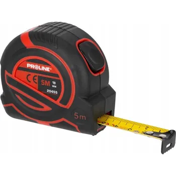 metr Svinovací metr s klipem 5 m / 19 mm, balení 12 kusů, CE MID Proline 20455