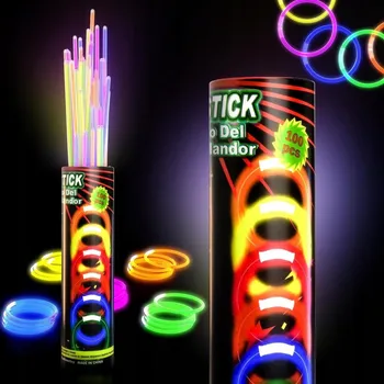 Náramek Fluorescenční náramek Kruzzel, vícebarevný, elastický, 100 ks