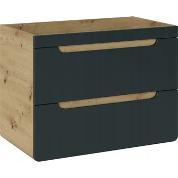 Komoda Závěsná skříňka Comad dub craft zlatý šedý 2S 80x46x59 cm