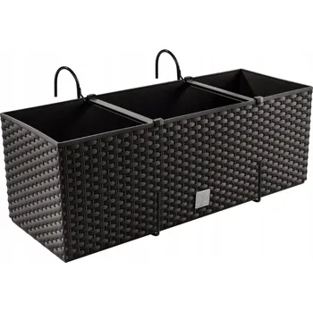 Květináč Prosperplast květináč balkonový truhlík DRTC500, zavlažovací vložka umbra