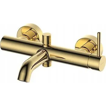 Vodovodní baterie Nástěnná vanová baterie páková Omnires zlatá