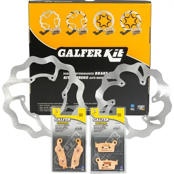 Brzdová destička GALFER sada YAMAHA YZ 250F 18-20; YZ 450F 18-20 (brzdové kotouče a destičky vpředu a vzadu) (GALFER sada YAMAHA YZ 250F 18-20; YZ 450F 18-20 (brzdové kotouče a destičky vpředu a vzadu))