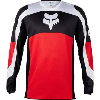 cyklistický dres Dres - FOX 180 Nitro Extd 2024 - Fluo Red XXL