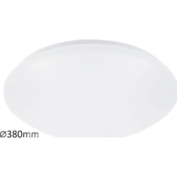 Kulatý Stropní Svítidlo Rabalux 38 x 11 cm bílé LUCAS 4000K 24W