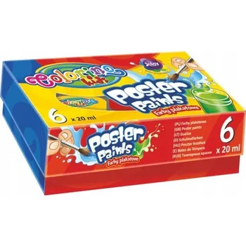 Vodová barva PLAKÁTOVÉ BARVY COLORINO 6k 20 ml