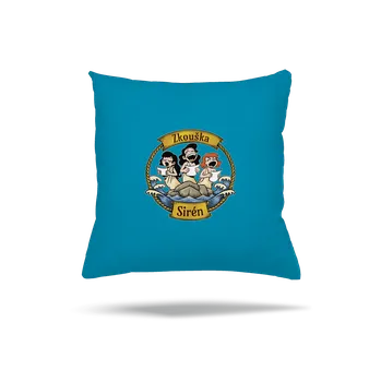 Polštář Bastard Zkouška sirén polštář Blue Turquoise