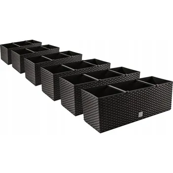 Květináč Prosperplast květináč balkonový truhlík DRTC500, zavlažovací vložka umbra