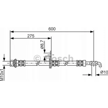 Brzdová hadice Bosch 1 987 476 229 Flexibilní brzdová hadice