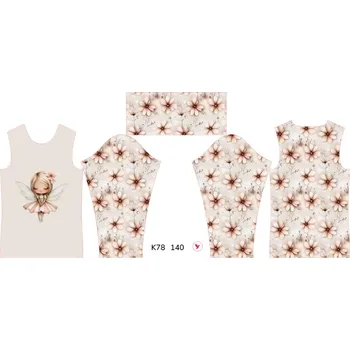 Panel na dětský termo rolák 140 květinová víla