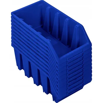 Úložný box 10x Skladový kontejner Box Ergobox 4 Modrá