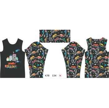 Panel na dětský termo rolák 134 barevná auta