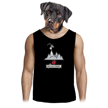 Pánské tílko Bastard Láska hory přenáší pánské tílko Black