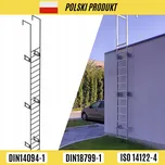 ŽEBŘÍK OCELOVÝ FASÁDNÍ 5,6M NATÍRANÝ