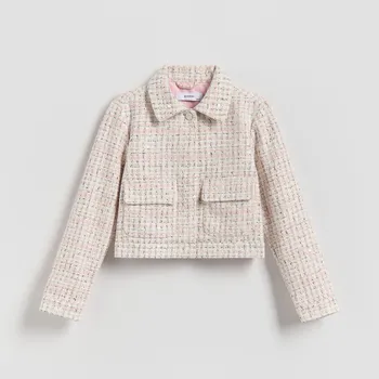 Dívčí bunda Reserved - Tvídová bunda - vícebarevná - 356DB-MLC - 356DB-MLC-128