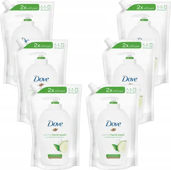Mýdlo Dove Hydratační tekuté mýdlo na ruce Okurka a Zelený Čaj Náhradní náplň 500 ml