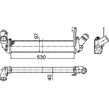 Chladič motoru Chladič turba MAHLE CI 506 000S