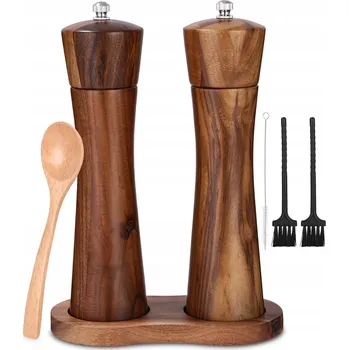 Kuchyňský mlýnek Elektrický mlýnek Huifoo, dřevo, béžový