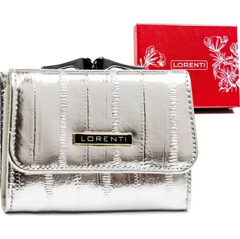 Peněženka Peterson Dámská malá kožená peněženka 55287-STB Silver RFID