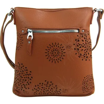 Kabelka BELLA BELLY Crossbody dámská kabelka v květovaném designu hnědá 5432-BB