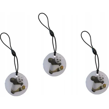 Přívěsek Na Klíče - Kung Fu Panda 3 kusy TAG ID EM4100 125kHz