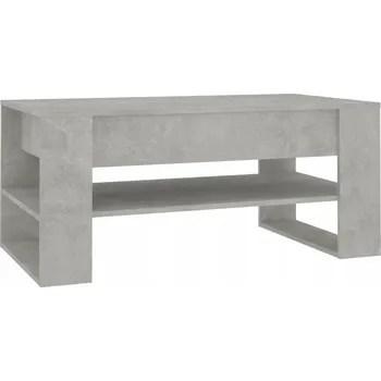 Konferenční stolek Konferenční stolek šedý beton 102 x 55 x 45 cm, materiál dřevotříska
