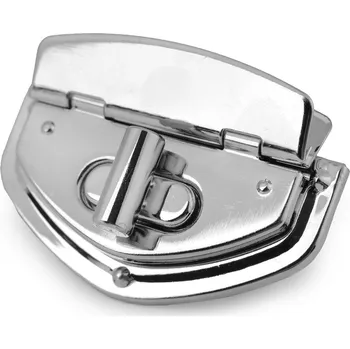 Sada zapínání na tašku 39x54 mm, střední, 3 nikl