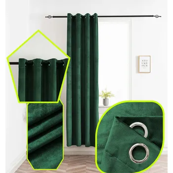 Obraz Závěs Jedle 140x230 cm Oka Moderní dekorativní ZELENÁ