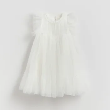 Dívčí šaty Reserved - Tylové šaty - krémová - 355IB-01X - 355IB-01X-140