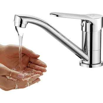 Vodovodní baterie Stojánková umyvadlová baterie Kuchinox ATEZ stříbrná