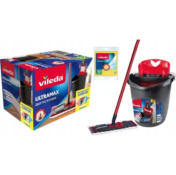 mop Plochý mop Vileda UltraMax BOX s kbelíkem a ždímadlem