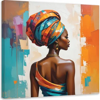 Obraz Obraz do obýváku ložnice, Africká Žena Barevný 20x20