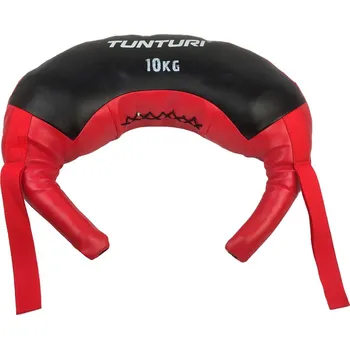 TUNTURI Posilovací vak TUNTURI Bulgarian Bag - červený 10 kg 10kg ČERNÁ|ČERVENÁ