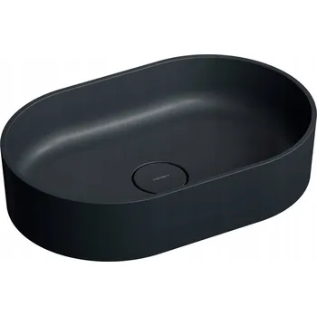 Umyvadlo Umyvadlo na desku oválné Omnires OVO M 55 cm černé
