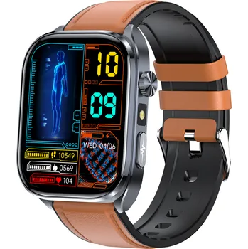 Chytré hodinky PulsGo HEALTH ET572 Fit / EKG / Krevní tlak / Cukr v krvi / Složky krve / Teplota / Hovory / AI asistent 661306