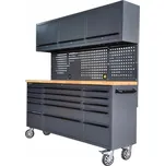 DÍLENSKÝ STŮL / VOZÍK SEJFTI ALFA-2-7024 ŠEDÝ NA KOLEČKÁCH SE ZÁSUVKAMI