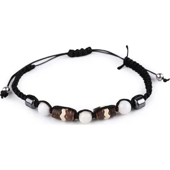 Náramek Náramek shamballa unisex, malé, 1 krémová nejsvět.
