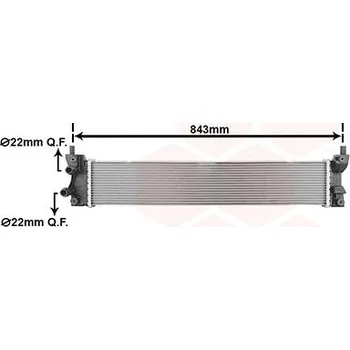 Chladič motoru Chladič, chlazení motoru VAN WEZEL 58012708