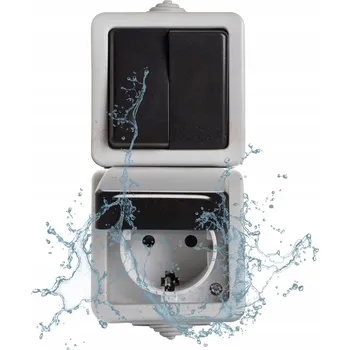 Elektrická zásuvka Hermetická Elektrická Zásuvka Kanlux bílá