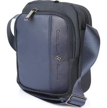 Beverly Hills Polo Club Pánská crossbody taška BHPC Miami USB modrá