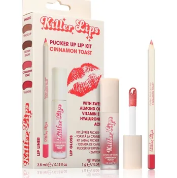 Kosmetická sada Killer Lips Pucker Up Lip Kit tužka na rty 1 g + lesk na rty 3,8 ml kosmetická sada
