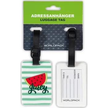 Příslušenství k zavazadlu Jmenovky 2ks na zavadlo WORLDPACK Melouny