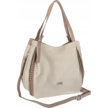 Kabelka COVERI COLLECTION kabelka eko kůže béžová