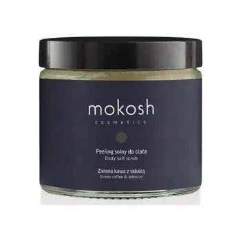 Masážní přístroj Mokosh solný tělový peeling Zelená káva s tabákem 300g