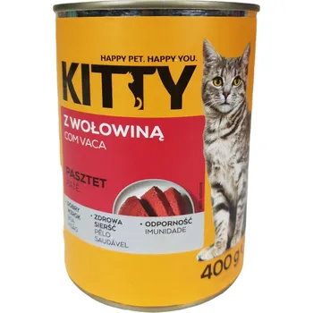Krmivo pro kočku Mokré krmivo Krmivo Paštika Kitty Pro Kočky Hovězí 400g