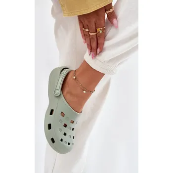 Dámské polobotky Dámské pěnové pantofle LEMIGO – mátové Velikost: 40