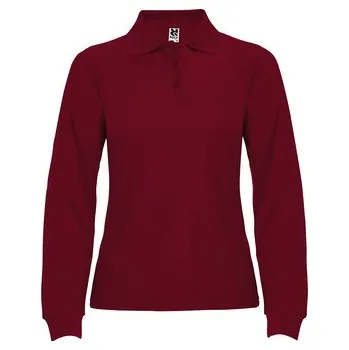 Dámské tričko Dámská polokošile s dlouhým rukávem Estrella, granátová, Velikost S