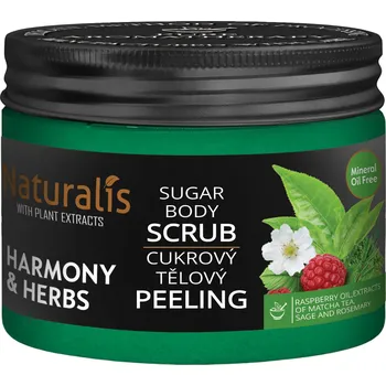 Tělový peeling Naturalis Naturalis cukrový tělový peeling - Harmony & Herbs 250 g