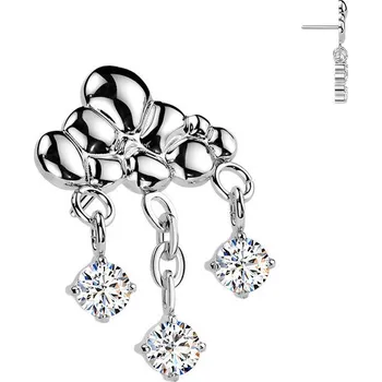 Piercing Šperky4U Ozdobná část k PUSH IN piercingu TITAN - TIT1675