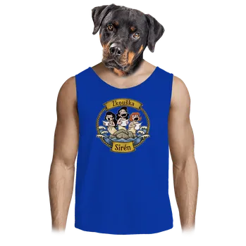 Pánské tílko Bastard Zkouška sirén pánské tílko Royal Blue